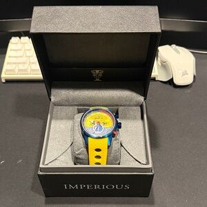 Invicta Yellow and Blue S1 Rally Chronograph Watch
